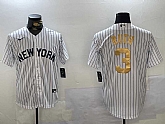 Men's New York Yankees #3 Babe Ruth White Pinstripe Fashion Cool Base Jersey,baseball caps,new era cap wholesale,wholesale hats